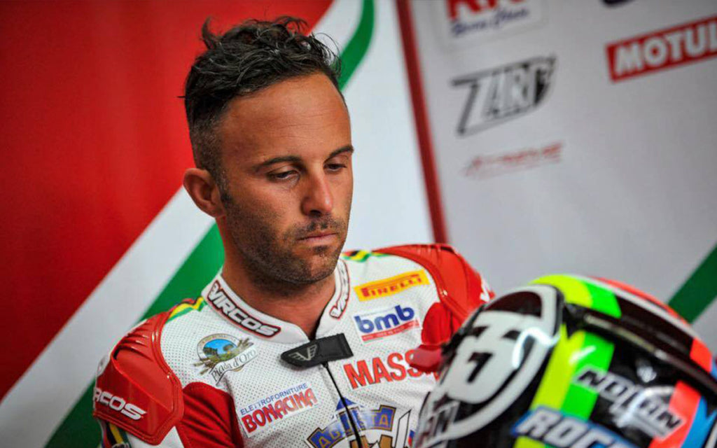 MOTORCYCLING: MOTORBIKE SUPERSPORT CHAMPION MASSIMO ROCCOLI ROLLS